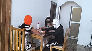 Did my best friend lose the bet? Now she fucks the winner!