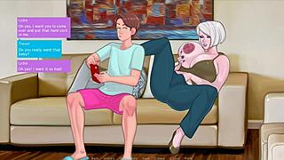 Blonde Milf Sucks and Rides Monster Cock in 3D Hentai