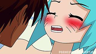 Big-boobed babes get rough and hardcore in Japanese parody