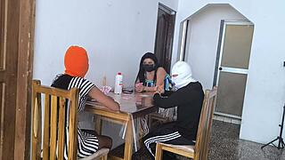 Did my best friend lose the bet? Now she fucks the winner!