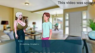 3D cartoon of a curvy MILF riding a monster cock