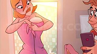 hot milf sending spicy nudes in naughty home animation series