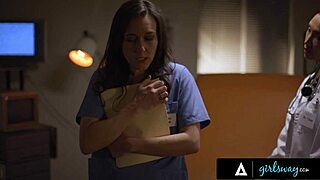 Girlsway - Doctor Vicki Chase keeps Nurse Sinn Sage quiet