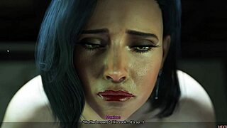 3D animated MILF cheats and gives blowjob to big cock