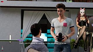 ms denvers in ep 54, that sexy gamergirl is playing a porn game in her see-through corset cosplay