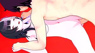 3D animated anime porn with big tits and anal sex