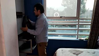 Tailor couldn’t resist measuring my vagina depth with his cock after checking my curves. He gave me an intense pounding!