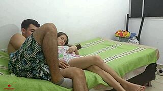 I satisfy my stepbro’s desires and lubricate our bodies during sex