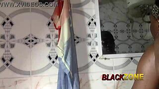 Beautiful amateur with small tits in bathroom action