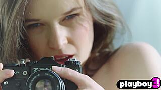 Cute Milf Serena Wood Strips Naked for Steamy Photoshoot