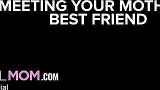 i'm cheating with jackie, deepthroating her huge tits in lingerie while she handjobs my ass in missionary