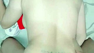 Naree moans as she enjoys her petite pussy in interracial pov cumshot?