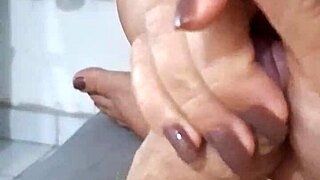 Asian Stepmom Gives Handjob And Fingering During Massage