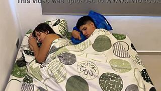 my slutty milf stepmom lets me sleep over, so i screw her hard and finish inside her tight ass