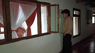 Spying on tenant turns into wild banging session 😍