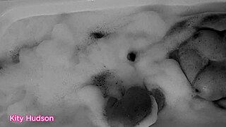 Kitty Hudson's self-pleasure experience with a vibrator