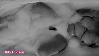 Kitty Hudson's self-pleasure experience with a vibrator