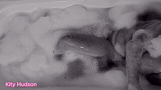 Kitty Hudson's self-pleasure experience with a vibrator