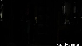 Rachel Aziani anal masturbates with sex toy.