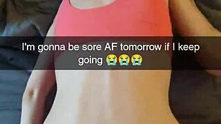 cheating yoga milf snaps fitness instructor for creampie on snapchat