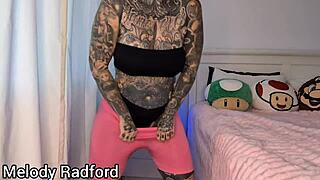 Melody Radford's tempting try-on haul in gym tights