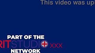 Young British couple enjoys footjob, 69, and cum play