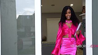 Hardcore interracial action with a black MILF realtor