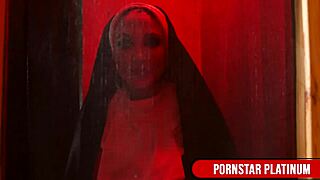 Leya Falcon, a busty nun, enjoys riding the big toys of hot girl Kali Danes