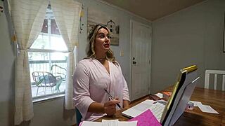 Hot Step-Mom Bends Over for Monster Cock in Taboo Video!