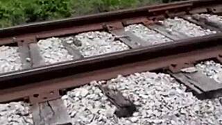 Fisherman Finds Stripper On Run And Gives Dirty Shower