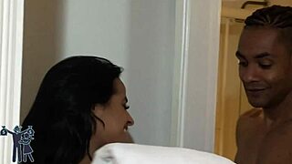 Hardcore sex with a Brazilian babe and her big cock lover