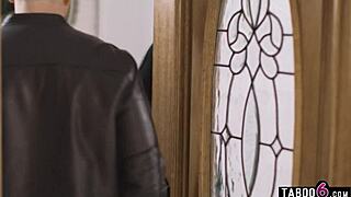 Pain and pleasure mix in this hardcore taboo scene.