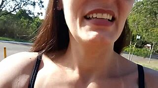 Stunning influencer stopped me on street for oral action
