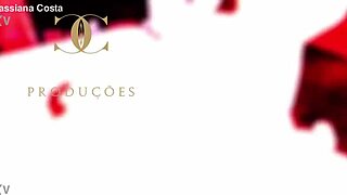 Cassiana Costa, the blonde Latina, bent over for a handjob in doggystyle with oral.