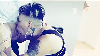 world-class deepthroat on huge cock, this milf slut bent over for anal.