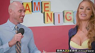 Nicole Aniston and Peta Jensen get intense in game night shenanigans