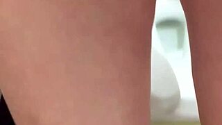 My Pretty Pierced Pussy Dripping Wet While Peeing in the Bathroom Scene