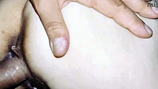 doggy passion anal with skinny mature wife in pov close up