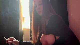 Italian beauty Artemisia enjoys solo play with toys
