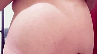 Hairy pregnant MILF strips on webcam for a fuck