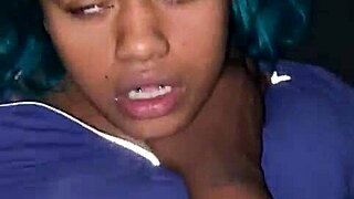 Beautiful woman with black skin enjoys hardcore sexual experience with a big cock