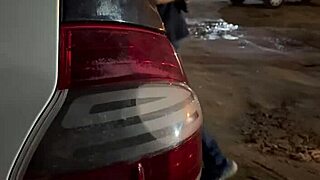 Brunette Babe Bent Over for Doggystyle in Hot Car Scene