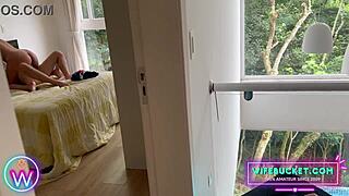 Hey, caught my step-sister banging her hubby in parents' bedroom!