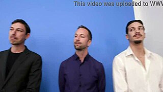 Wet Julia North degraded in wild 5on1 shower fuck! 😱