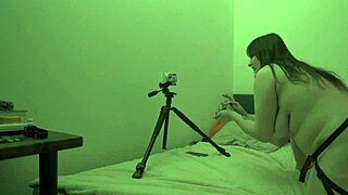 Shooting this weird backstage video with curvy milf feels so odd!