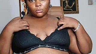 Big ebony MILF's solo pleasure show on sheer curiosity
