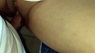 Married woman seduces her stepson and gives him a deep blow job in the kitchen