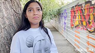 Putalocura - Torbe catches skinny teen Kali and seduces her for rough banging.