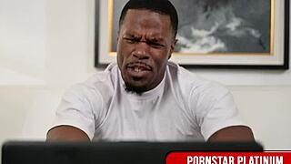 Blonde babe Leya Falcon, ride Jamie Knoxx's massive dick like a total pro