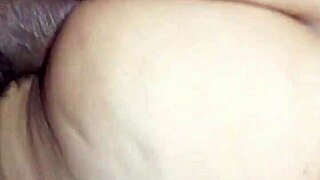 Beautiful brunette gets big cock in her small ass while crying